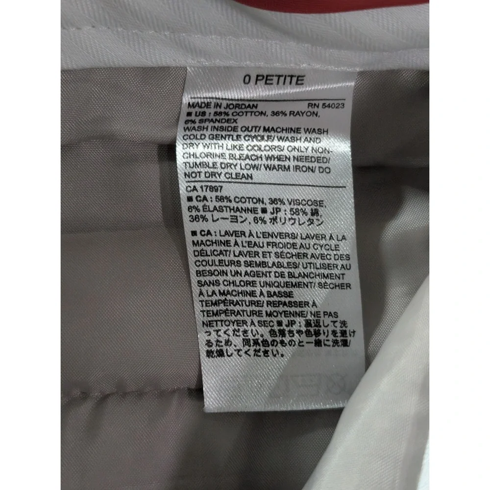 Banana Republic Sloan Fit Petite 0‎ Polka Dot Print Dress Pants Khaki